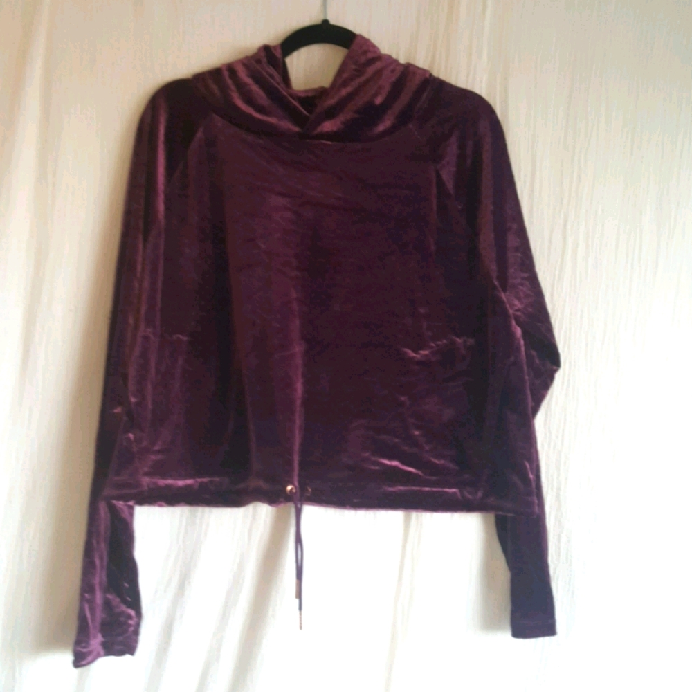 Velvet hoodie by onzie purple